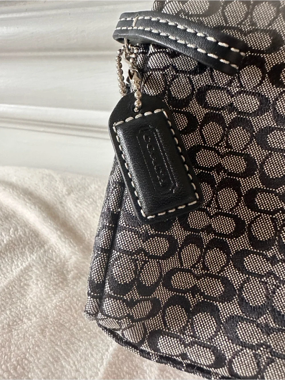 Vintage Coach signature c cosmetic bag